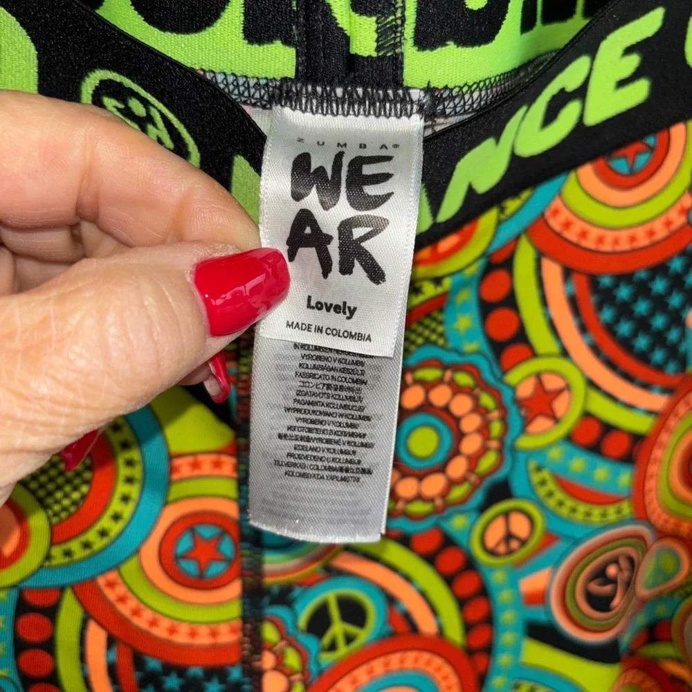 Zumba Love Long Leggings sz Large - Feel Good Dance Good new without tags - Picture 7 of 11